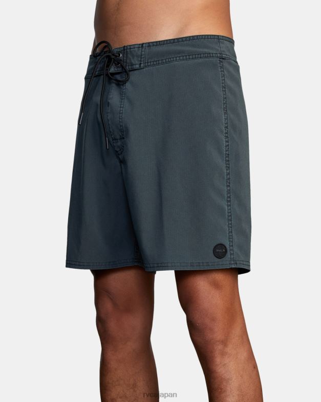 ボトムス TP8J676 黒 RVCA ユニセックス VA ピグメント ボードショーツ 18