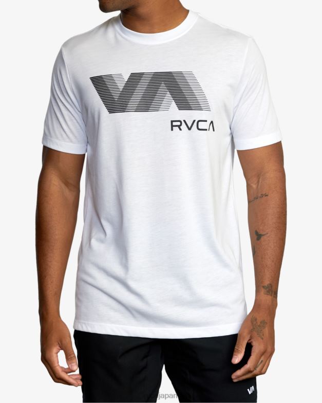 衣類 TP8J681 白 RVCA 男性 va ブラー ティー
