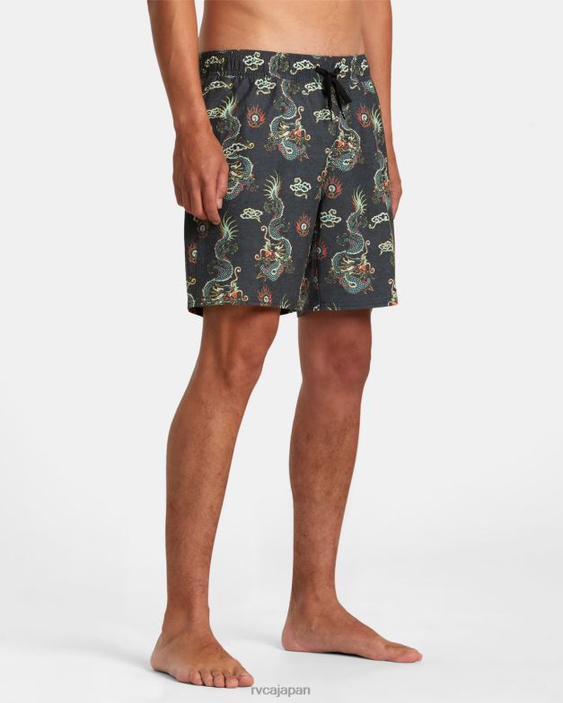 ボトムス TP8J68 マルチ RVCA ユニセックス アトラス エラスティック ウエスト ボードショーツ 17