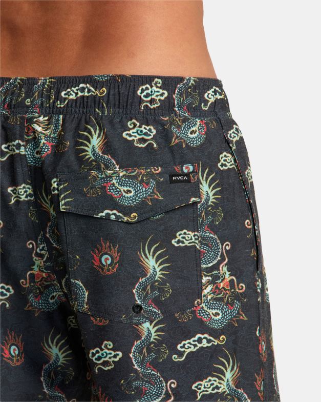 ボトムス TP8J68 マルチ RVCA ユニセックス アトラス エラスティック ウエスト ボードショーツ 17