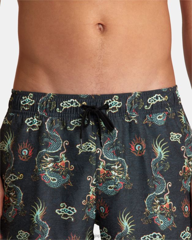 ボトムス TP8J68 マルチ RVCA ユニセックス アトラス エラスティック ウエスト ボードショーツ 17