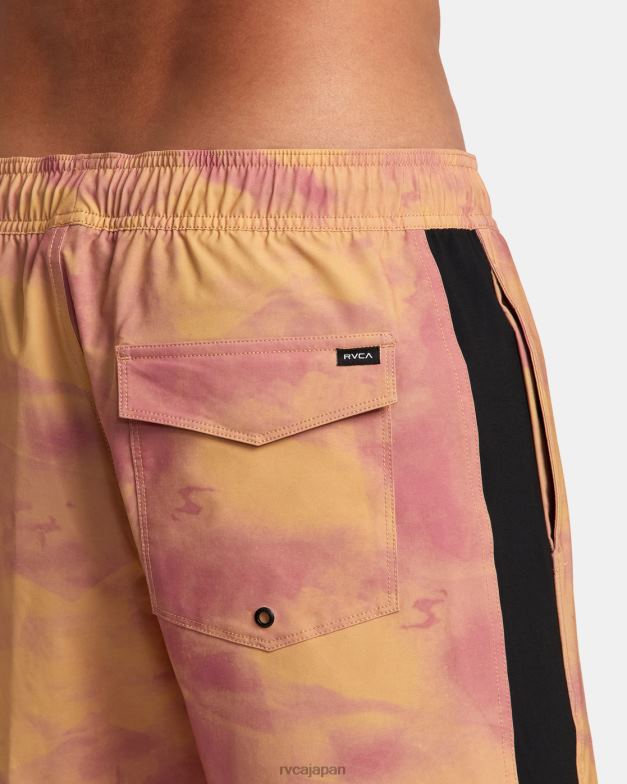 ボトムス TP8J70 竹 RVCA ユニセックス アペックス エラスティックウエスト ボードショーツ 17