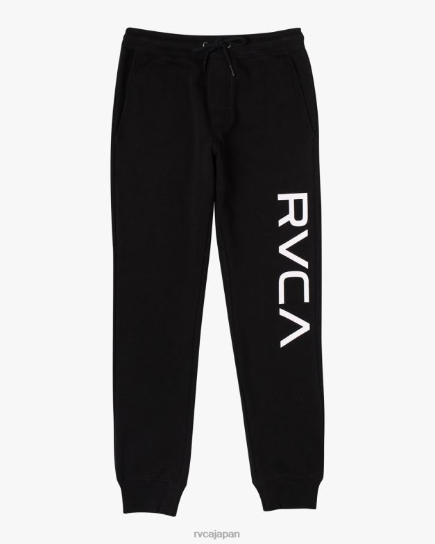 衣類 TP8J723 黒 RVCA 男性 大きなスウェットパンツ