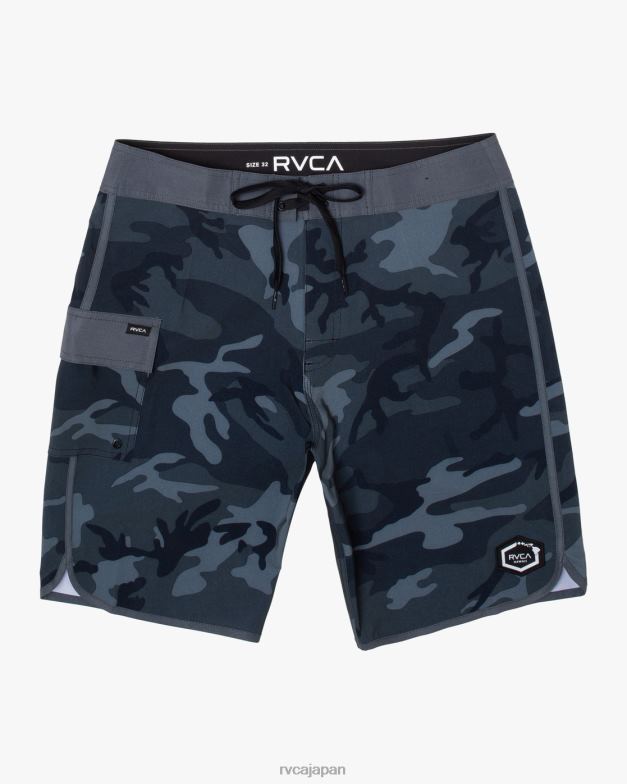 ボトムス TP8J730 ブラックカモ RVCA ユニセックス イースタンボードショーツ 20