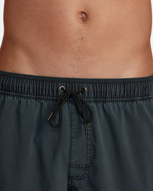 ボトムス TP8J744 黒 RVCA ユニセックス VA ピグメント エラスティック ウエスト ボードショーツ 17