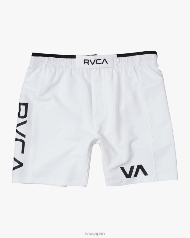 衣類 TP8J746 白 RVCA 男性 グラップラー エラスティック ウエスト ウォークショーツ 17