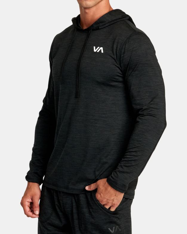 衣類 TP8J754 黒 RVCA 男性 c-able プルオーバーパーカー