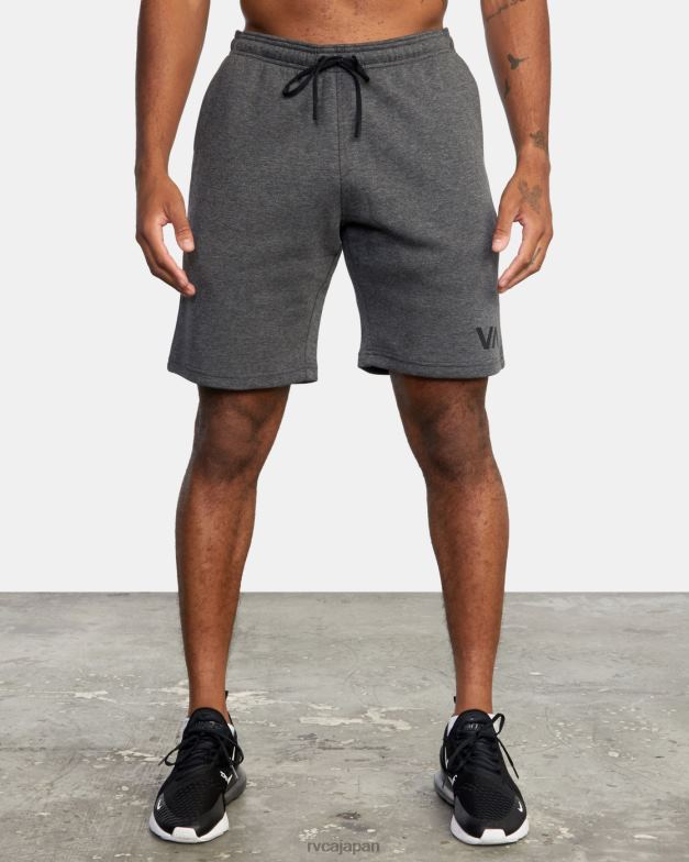 衣類 TP8J756 スモーキーグレーヘザー RVCA 男性 スポーツ弾性ウエストウォークショーツ iv 19