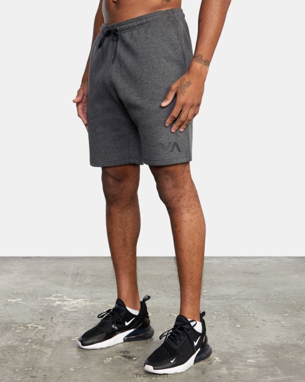 衣類 TP8J756 スモーキーグレーヘザー RVCA 男性 スポーツ弾性ウエストウォークショーツ iv 19