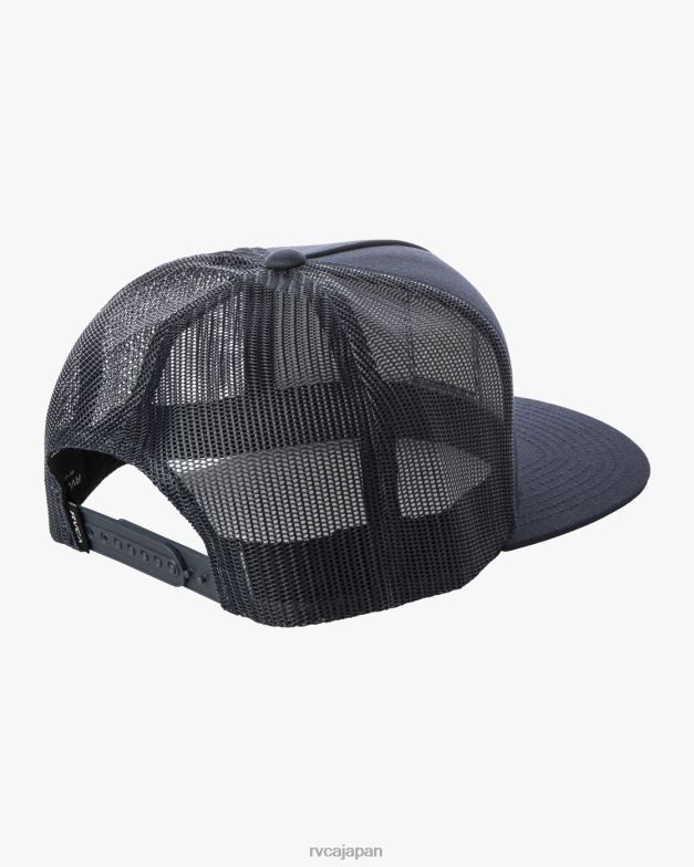 アクセサリー TP8J760 新しい海軍 RVCA 男性 VA atw プリント トラッカー ハット