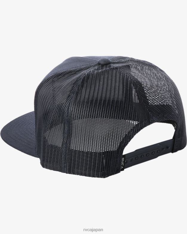 アクセサリー TP8J760 新しい海軍 RVCA 男性 VA atw プリント トラッカー ハット