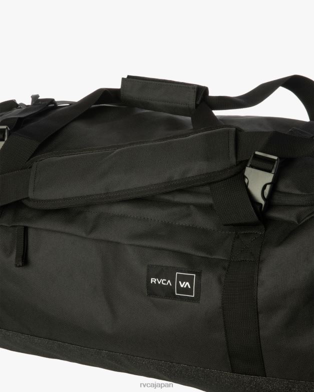 アクセサリー TP8J763 黒 RVCA 男性 スケート 50l ラージ ダッフル バッグ iv