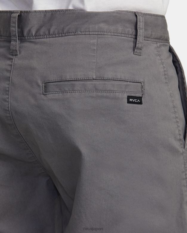 衣類 TP8J765 煙 RVCA 男性 ダガーツイル スリムフィット パンツ
