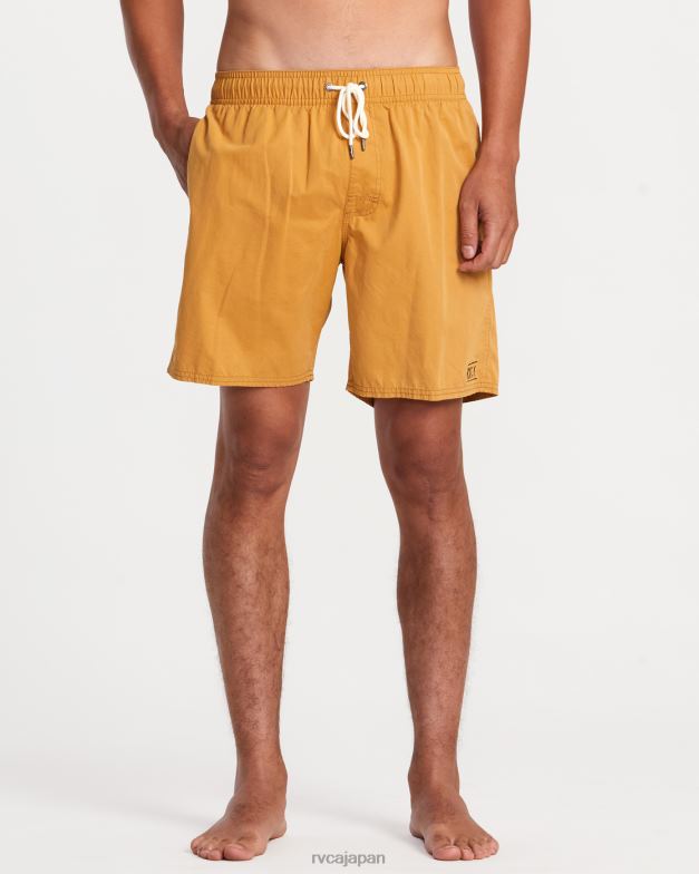 ボトムス TP8J768 アップルシナモン RVCA ユニセックス 反対側の伸縮性ウエスト 2 ボードショーツ 17