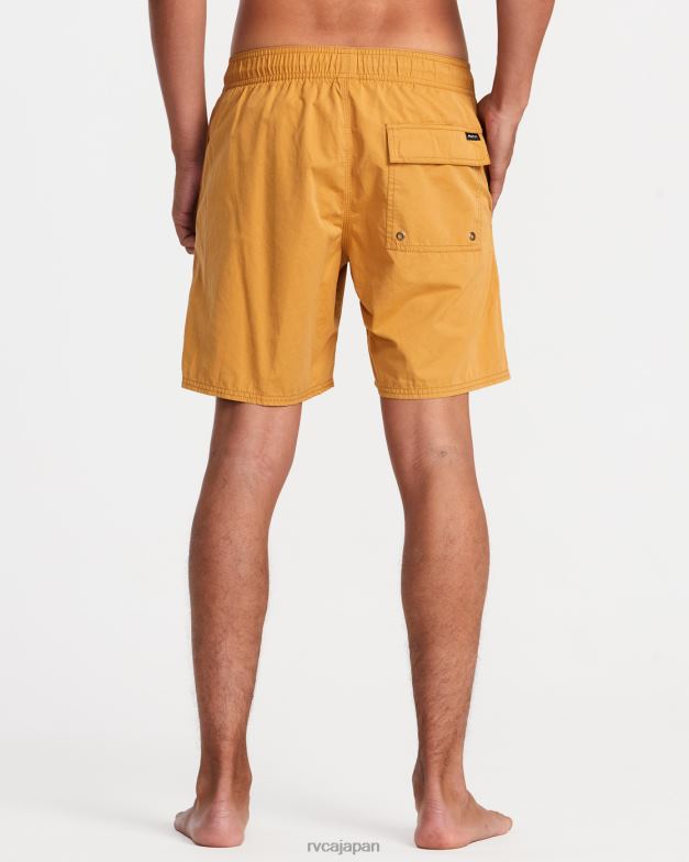 ボトムス TP8J768 アップルシナモン RVCA ユニセックス 反対側の伸縮性ウエスト 2 ボードショーツ 17