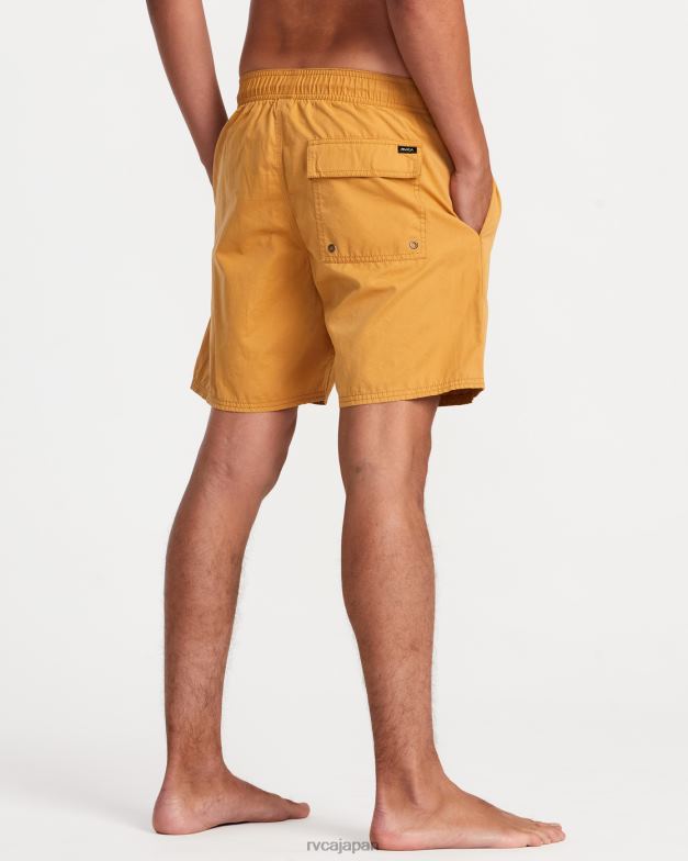 ボトムス TP8J768 アップルシナモン RVCA ユニセックス 反対側の伸縮性ウエスト 2 ボードショーツ 17