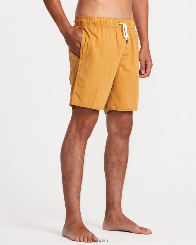 ボトムス TP8J768 アップルシナモン RVCA ユニセックス 反対側の伸縮性ウエスト 2 ボードショーツ 17