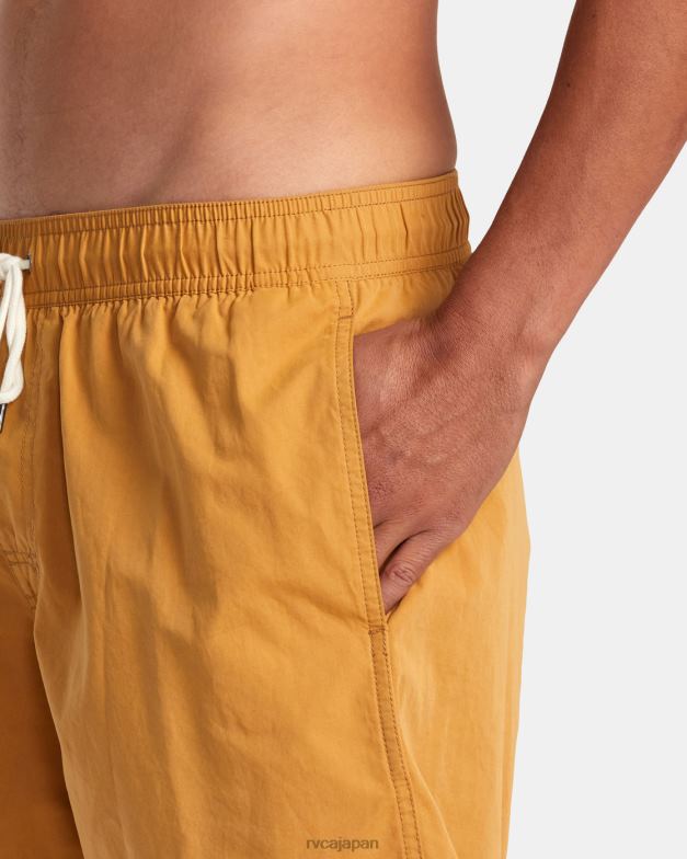 ボトムス TP8J768 アップルシナモン RVCA ユニセックス 反対側の伸縮性ウエスト 2 ボードショーツ 17