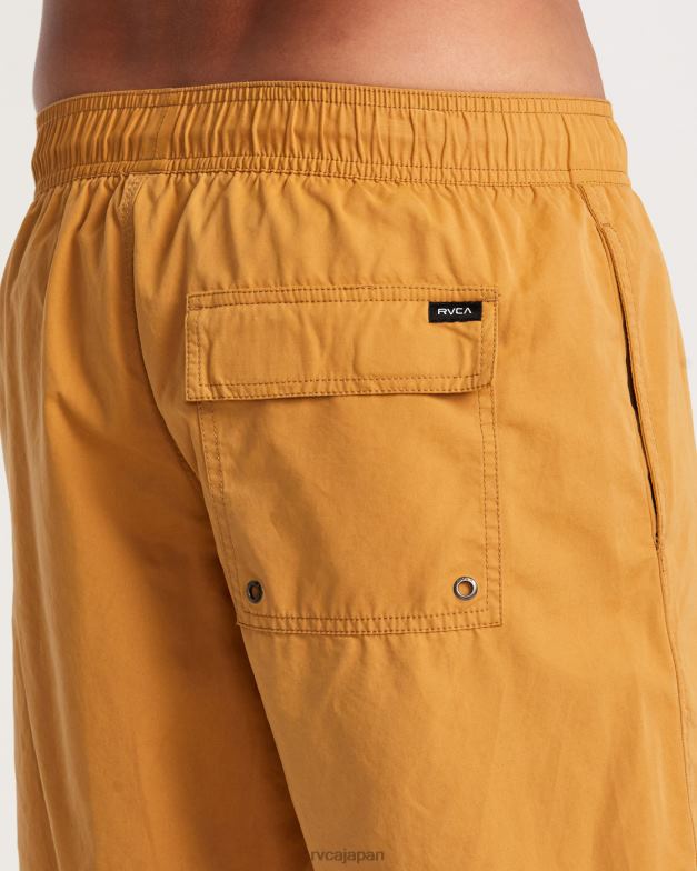 ボトムス TP8J768 アップルシナモン RVCA ユニセックス 反対側の伸縮性ウエスト 2 ボードショーツ 17
