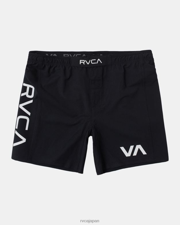 衣類 TP8J769 黒 RVCA 男性 グラップラー エラスティック ウエスト ウォークショーツ 17