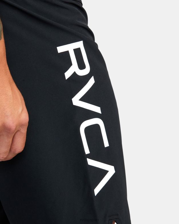 衣類 TP8J769 黒 RVCA 男性 グラップラー エラスティック ウエスト ウォークショーツ 17