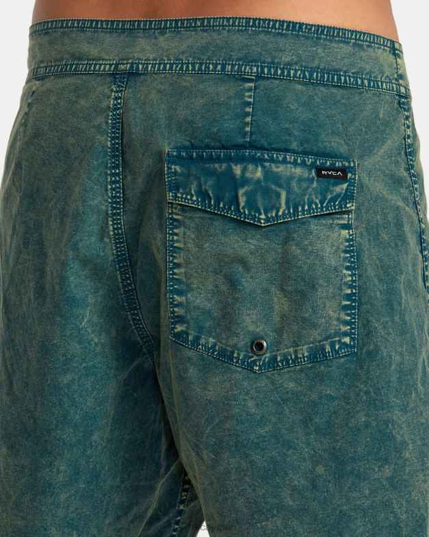 ボトムス TP8J77 緑のもや RVCA ユニセックス ショックウォッシュ ボードショーツ 17