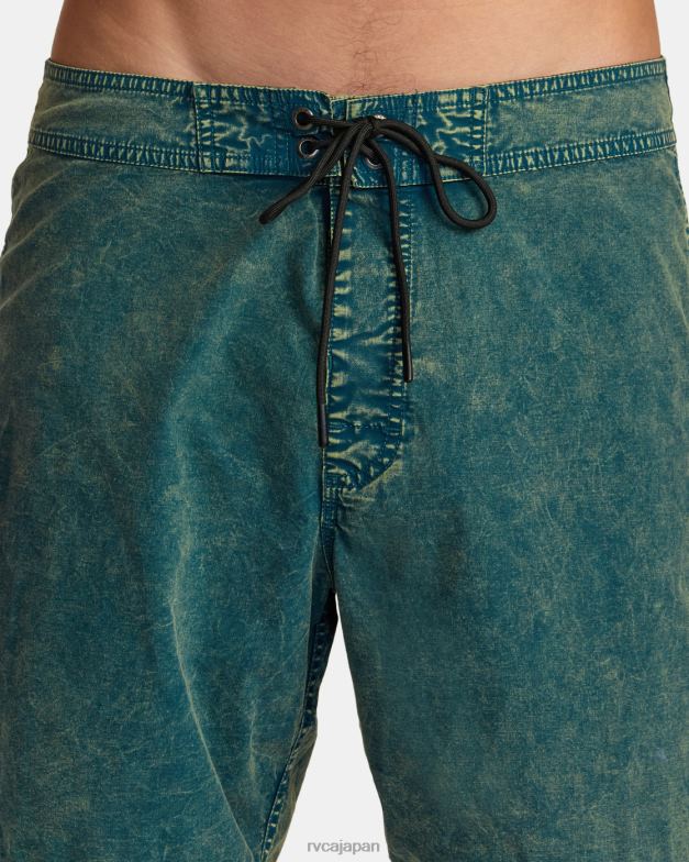 ボトムス TP8J77 緑のもや RVCA ユニセックス ショックウォッシュ ボードショーツ 17