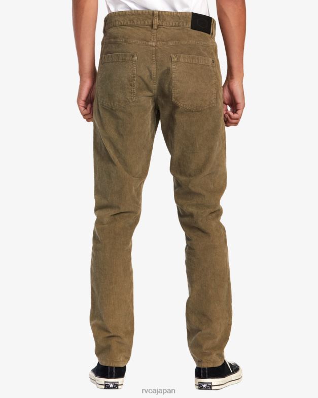 衣類 TP8J781 オリーブ RVCA 男性 ダガーピグメントコーデュロイパンツ