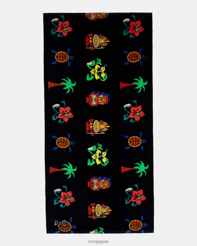 アクセサリー TP8J791 黒 RVCA 男性 マスクビーチタオル