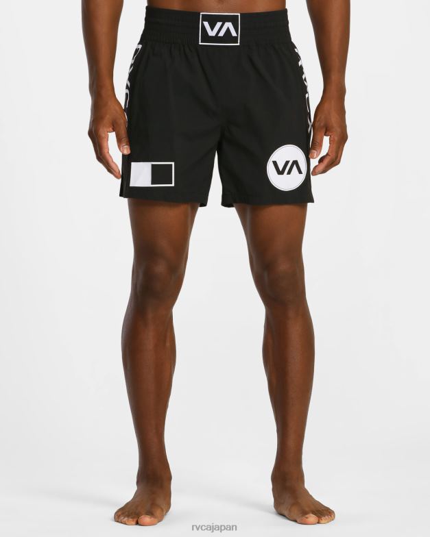 衣類 TP8J796 黒 RVCA 男性 スパルタン弾性ウエストトレーニングショーツ 17
