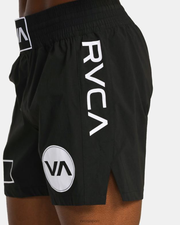 衣類 TP8J796 黒 RVCA 男性 スパルタン弾性ウエストトレーニングショーツ 17
