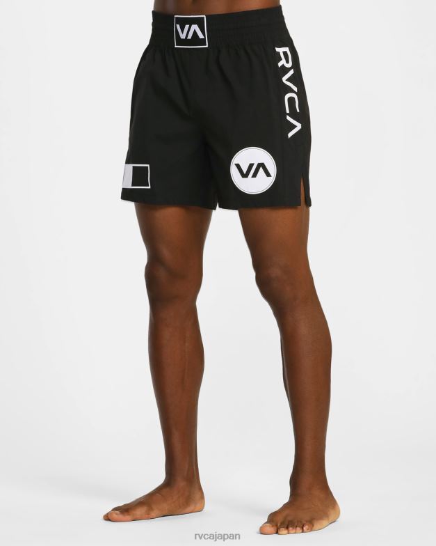 衣類 TP8J796 黒 RVCA 男性 スパルタン弾性ウエストトレーニングショーツ 17