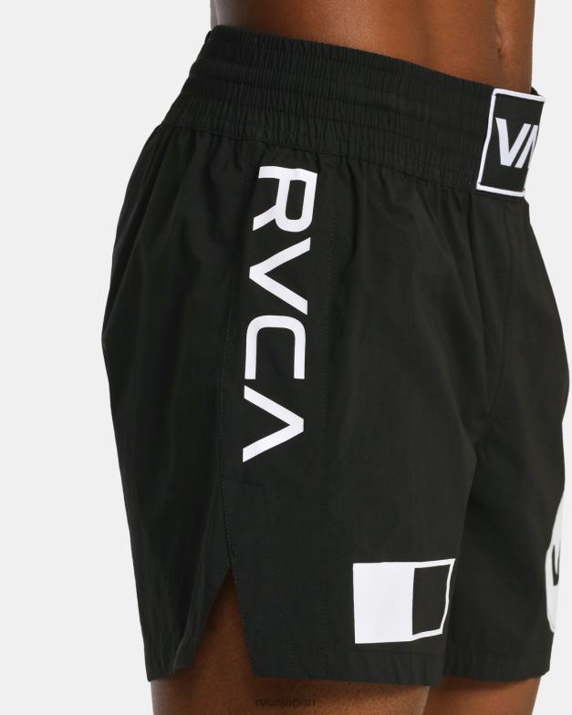 衣類 TP8J796 黒 RVCA 男性 スパルタン弾性ウエストトレーニングショーツ 17