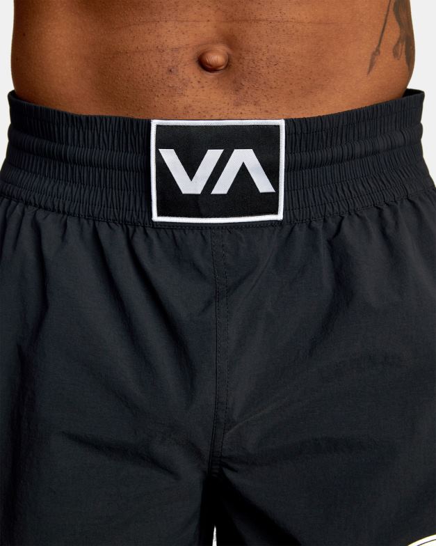 衣類 TP8J796 黒 RVCA 男性 スパルタン弾性ウエストトレーニングショーツ 17