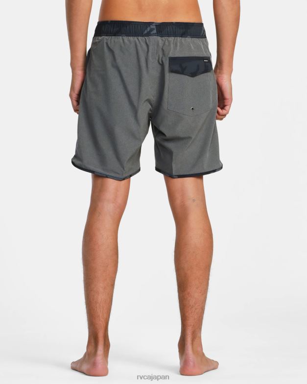 ボトムス TP8J798 ヘザーグレー RVCA ユニセックス イースタン プラス エラスティック ウエスト ボードショーツ 17