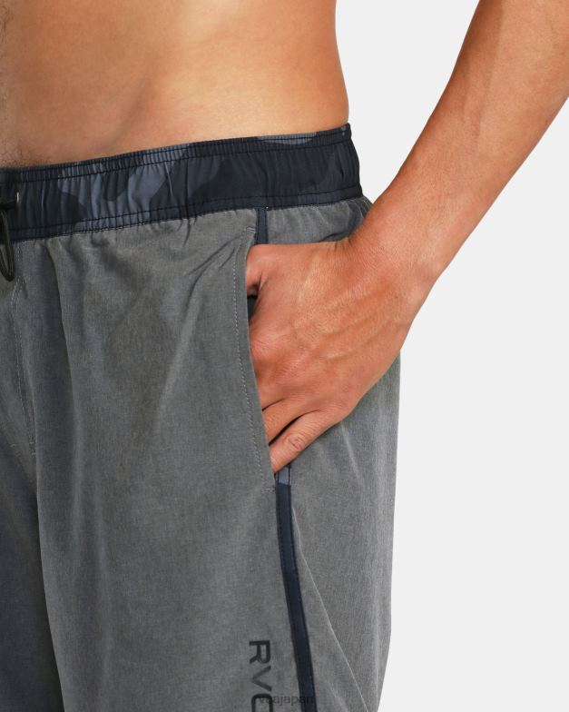 ボトムス TP8J798 ヘザーグレー RVCA ユニセックス イースタン プラス エラスティック ウエスト ボードショーツ 17