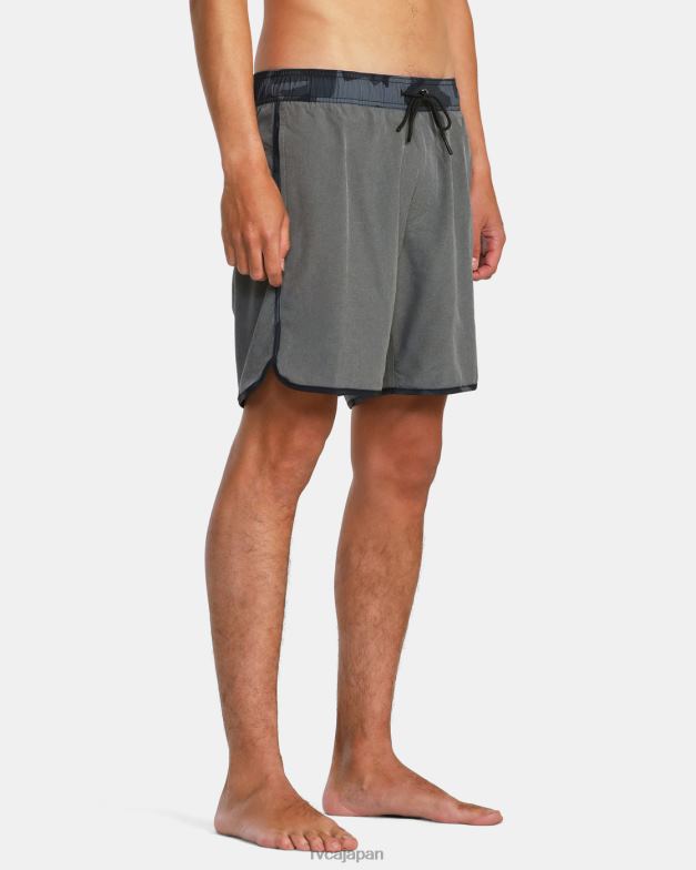 ボトムス TP8J798 ヘザーグレー RVCA ユニセックス イースタン プラス エラスティック ウエスト ボードショーツ 17
