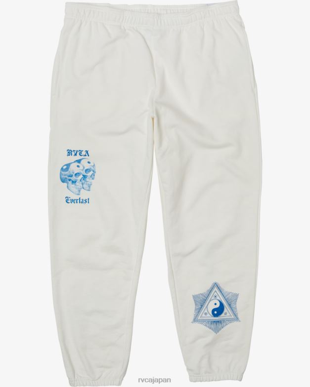 衣類 TP8J79 オフホワイト RVCA 男性 Everlast x Benjamin ジャンジャン ジョガー