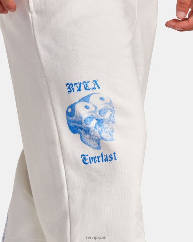 衣類 TP8J79 オフホワイト RVCA 男性 Everlast x Benjamin ジャンジャン ジョガー