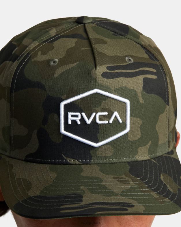 アクセサリー TP8J805 迷彩柄 RVCA 男性 コモンウェルス スナップバック ハット