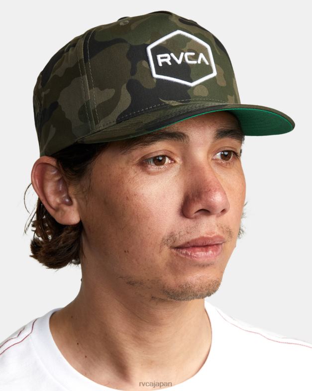 アクセサリー TP8J805 迷彩柄 RVCA 男性 コモンウェルス スナップバック ハット