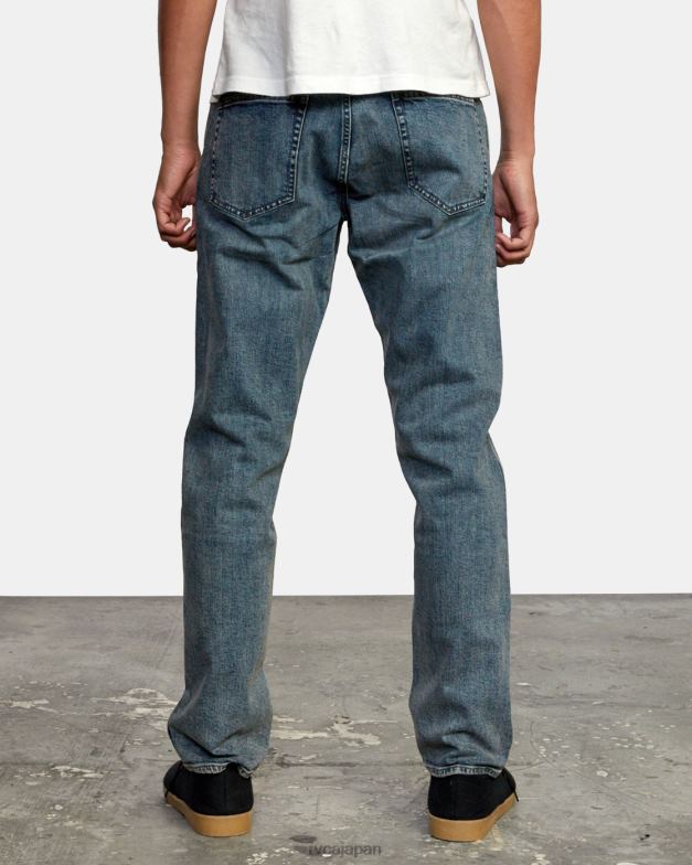 衣類 TP8J807 ダークヴィンテージ RVCA 男性 ウィークエンドストレートフィットジーンズ