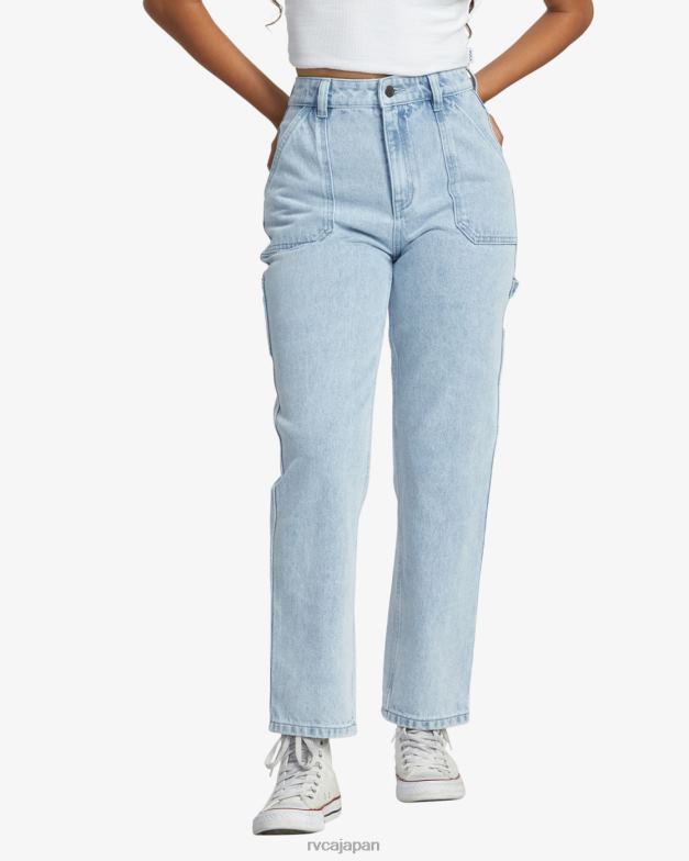 衣類 TP8J817 ライトヴィンテージウォッシュ RVCA 女性 不景気のデニムパンツ