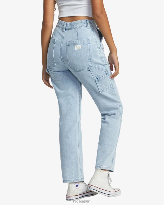 衣類 TP8J817 ライトヴィンテージウォッシュ RVCA 女性 不景気のデニムパンツ