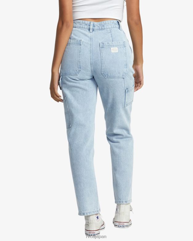 衣類 TP8J817 ライトヴィンテージウォッシュ RVCA 女性 不景気のデニムパンツ