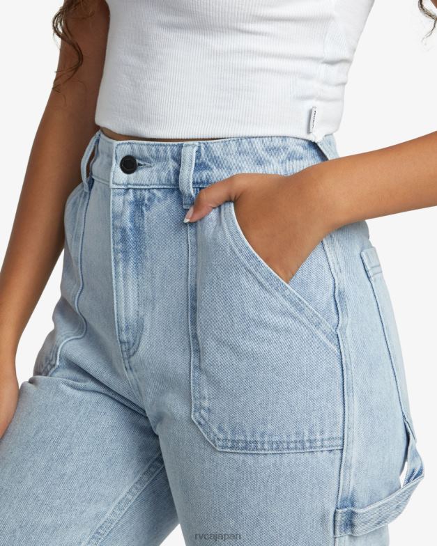 衣類 TP8J817 ライトヴィンテージウォッシュ RVCA 女性 不景気のデニムパンツ