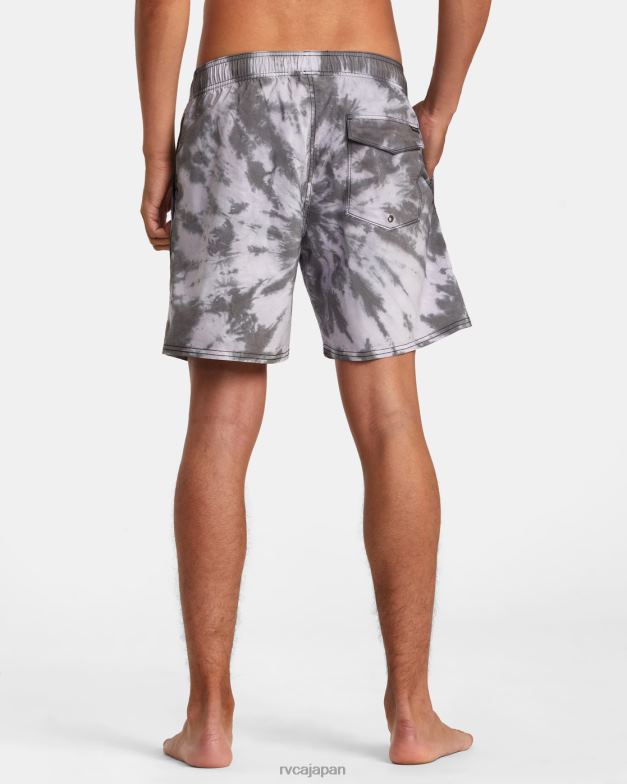 ボトムス TP8J819 黒 RVCA ユニセックス 躁状態のゴムウエスト