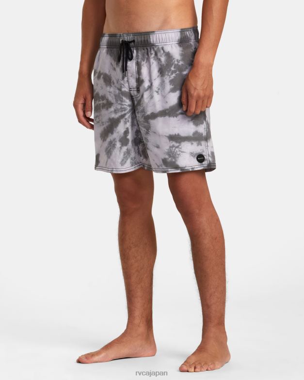 ボトムス TP8J819 黒 RVCA ユニセックス 躁状態のゴムウエスト