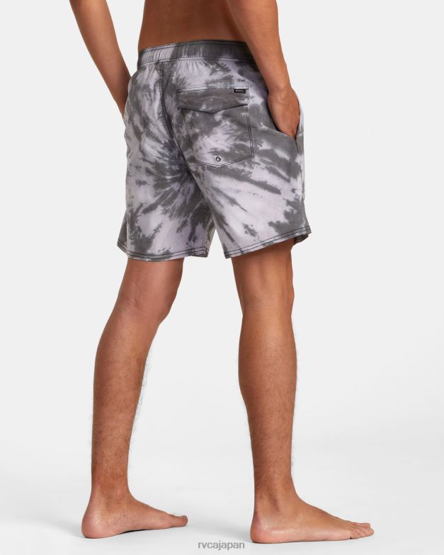 ボトムス TP8J819 黒 RVCA ユニセックス 躁状態のゴムウエスト