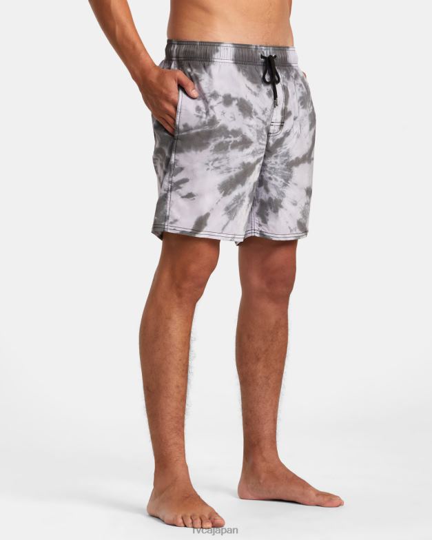 ボトムス TP8J819 黒 RVCA ユニセックス 躁状態のゴムウエスト